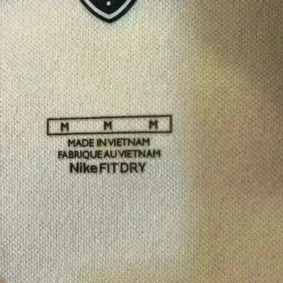 Nike Fit Dry Golf Vest Men’s Size M nice jersey knit fabric neutral beige v-neck - Picture 4 of 9